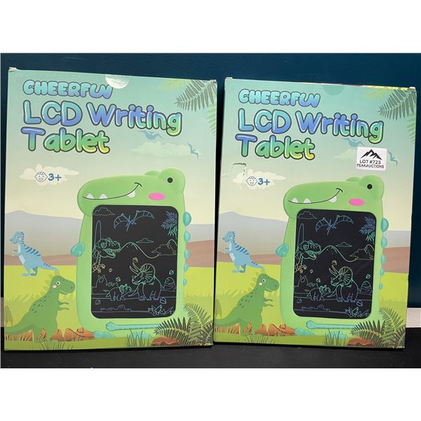 Lot of 2 Dinosaur LCD Writing/Drawing Tablet Doodle Pads for Kids