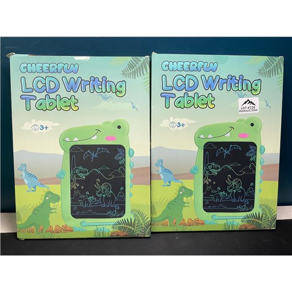 Lot of 2 Dinosaur LCD Writing/Drawing Tablet Doodle Pads for Kids