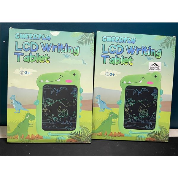 Lot of 2 Dinosaur LCD Writing/Drawing Tablet Doodle Pads for Kids