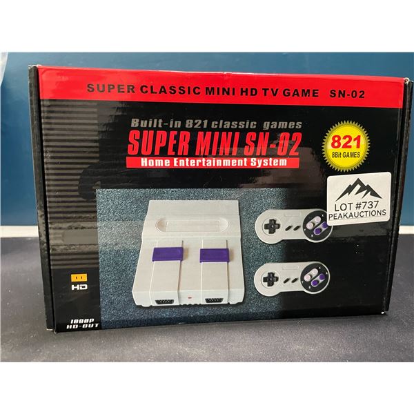 Lot of 1 Super Classic Mini HD Video Game Entertainment System - 821 Classic/Retro Games Built-In