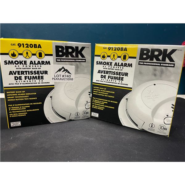 Lot of 2 BRK Smoke Alarms for Home