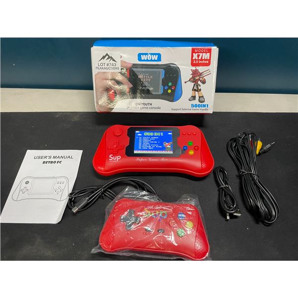 Lot of 1 Handheld Classic Retro Game System - 500 Built-In Retro/Classic Video Games!!