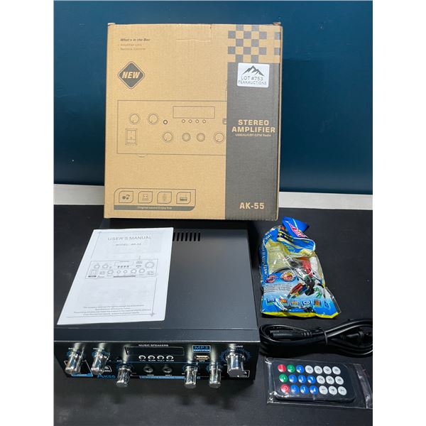 Lot of 1 AK-55 Bluetooth 5.0 HiFi Stereo Digital Audio Amplifier - Brand New!