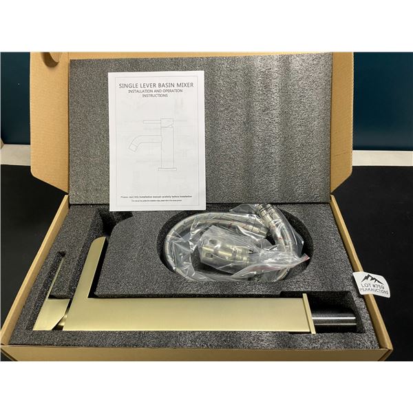 Lot of 1 KENES Single Lever Bathroom Sink Faucet - Gold