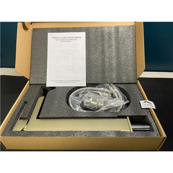 Lot of 1 KENES Single Lever Bathroom Sink Faucet - Gold