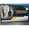 Image 1 : Lot of 1 Professional Condenser Microphone w/ Live Sound Card  - Great for Podcasting/Recording!