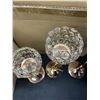 Image 3 : Lot of 2 Boxes of Crystal Gem/Gold Decorative Candle Holders - 3 per box/6 total