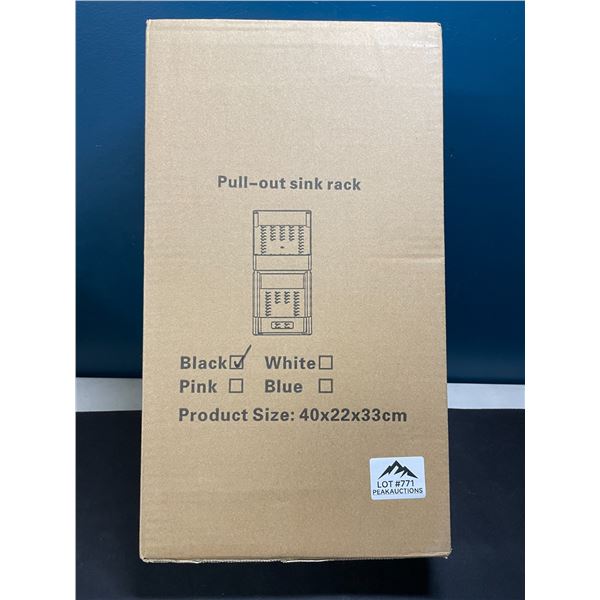 Lot of 1 Pull-Out Sink Rack/Organizer - Black