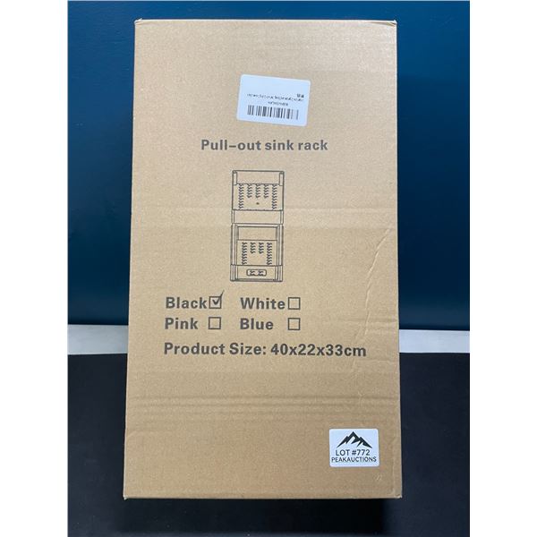 Lot of 1 Pull-Out Sink Rack/Organizer - Black