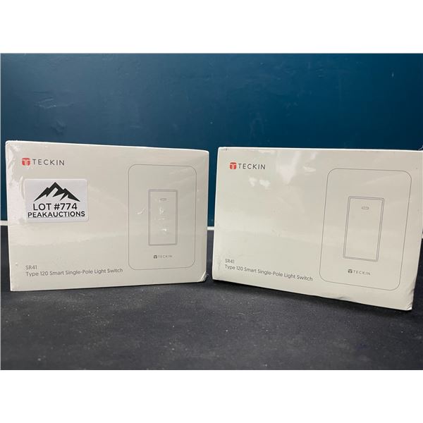 Lot of 2 Teckin SR41 Smart Single-Pole Light Switches