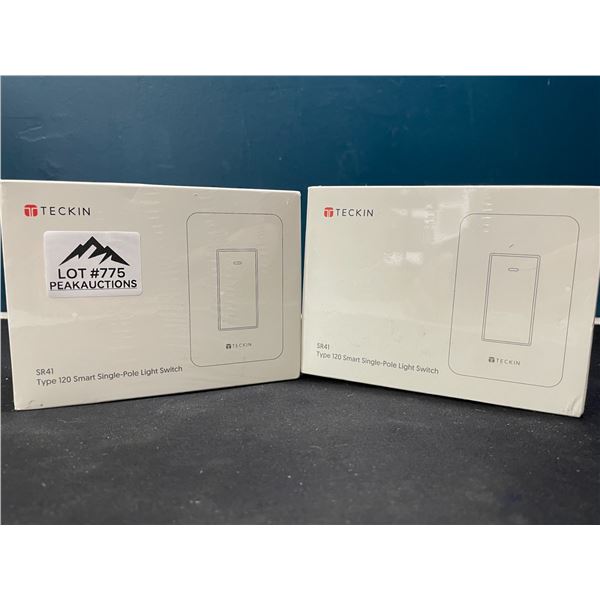 Lot of 2 Teckin SR41 Smart Single-Pole Light Switches