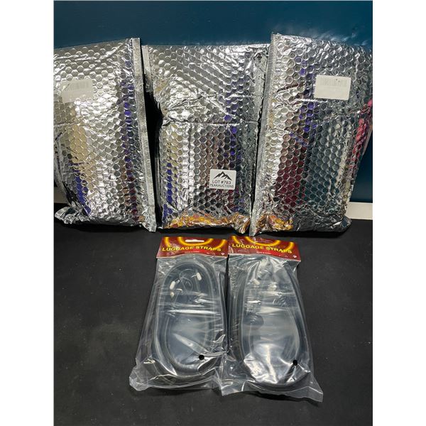Lot of 3 Multi-Packs of Luggage Straps