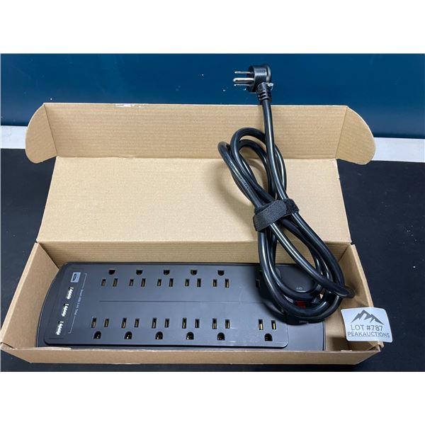 Lot of 1 Multi-Outlet Power Bar/Surge Protector w/ USB Charging Ports