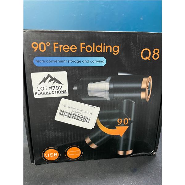 Lot of 1 Q8 90-Degree Free Folding Portable/Rechargeable Vacuum Cleaner