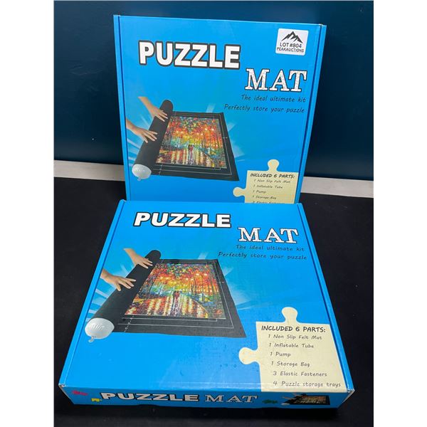 Lot of 2 Puzzle Mats - Store Puzzles Safely!