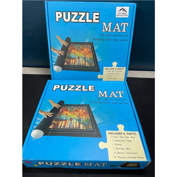 Lot of 2 Puzzle Mats - Store Puzzles Safely!