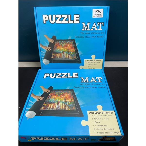 Lot of 2 Puzzle Mats - Store Puzzles Safely!