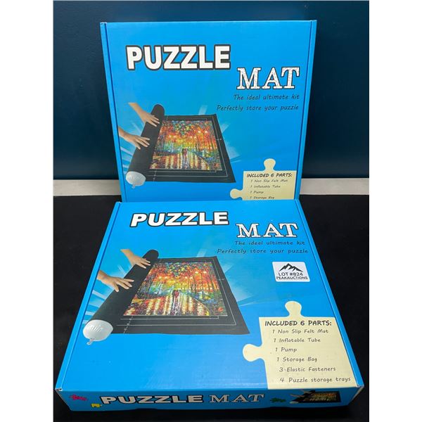 Lot of 2 Puzzle Mats - Store Puzzles Safely!