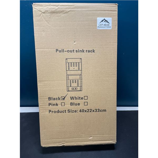 Lot of 1 Pull-Out Sink Rack/Organizer - Black