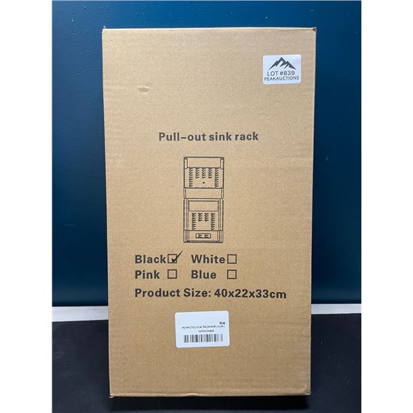 Lot of 1 Pull-Out Sink Rack/Organizer - Black