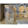 Image 2 : Lot of 1 Box of Glass Drinking Cups w/ Bamboo Lids - 20 Cups in box!