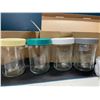 Image 2 : Lot of 2 Multi-Packs of Glass Measuring/Food Storage Jars - 4 per box/8 total