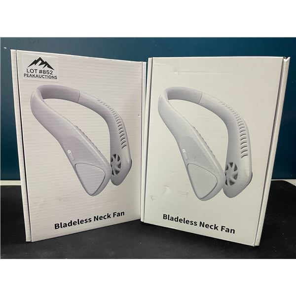 Lot of 2 Wearable Rechargeable Neck Cooling Fans