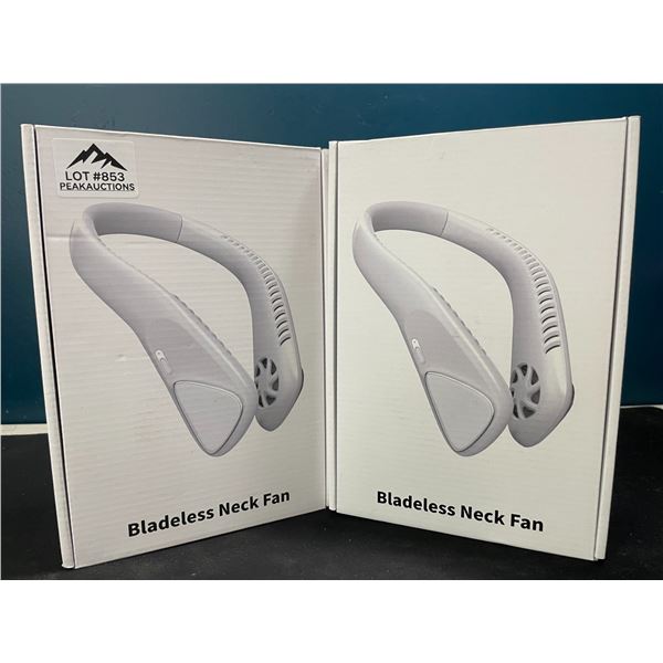 Lot of 2 Wearable Rechargeable Neck Cooling Fans