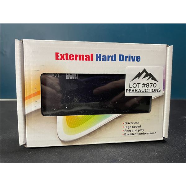 Lot of 1 2TB External Hard Drive - Plug and Play