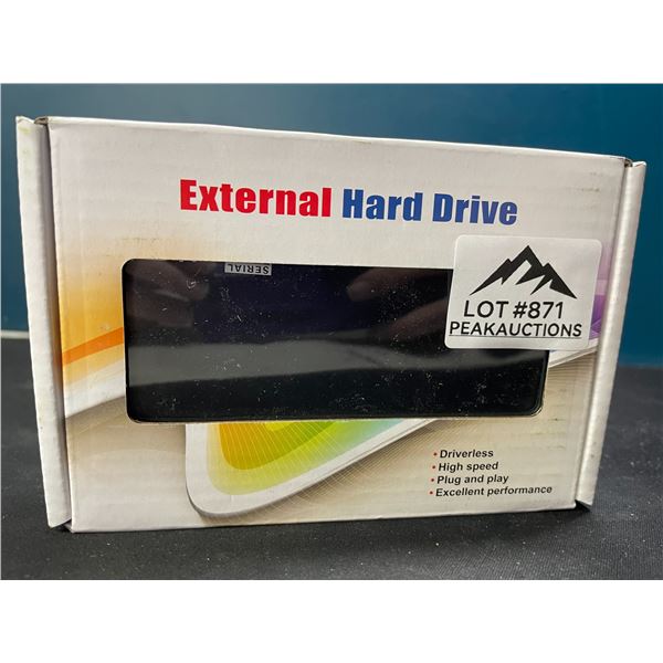 Lot of 1 2TB External Hard Drive - Plug and Play
