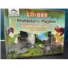 Image 2 : Lot of 1 Lil-Gen Prehistoric Playbox Toy Set - Includes 12 Dinosaur Figures, Sound Book & Playmat!