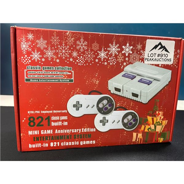 Lot of 1 Mini Game Anniversary Edition Entertainment System  - 821 Retro/Classic Games Built-In