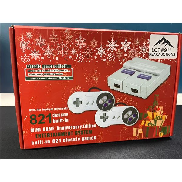 Lot of 1 Mini Game Anniversary Edition Entertainment System  - 821 Retro/Classic Games Built-In