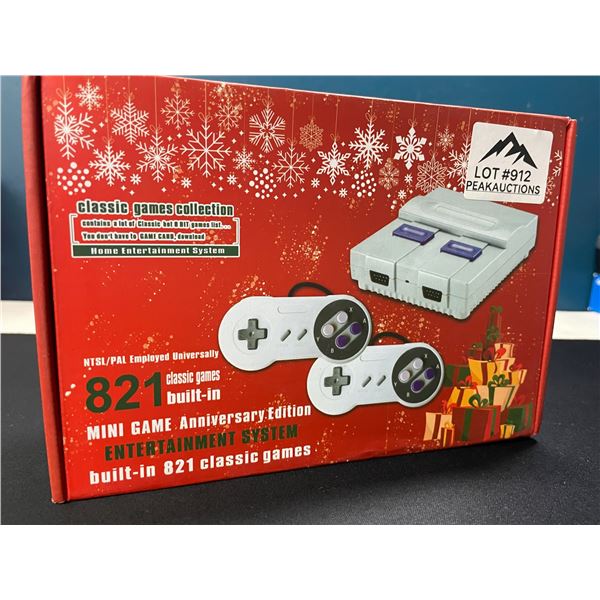 Lot of 1 Mini Game Anniversary Edition Entertainment System  - 821 Retro/Classic Games Built-In