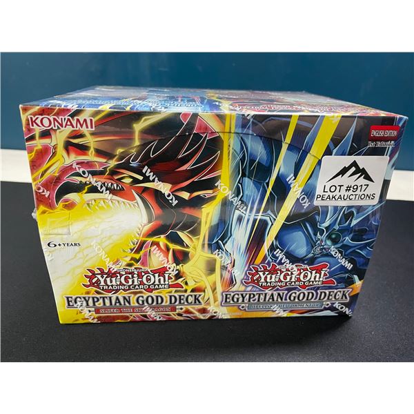 Lot of 1 Sealed Display Case of Yu-Gi-Oh Egyptian God Decks