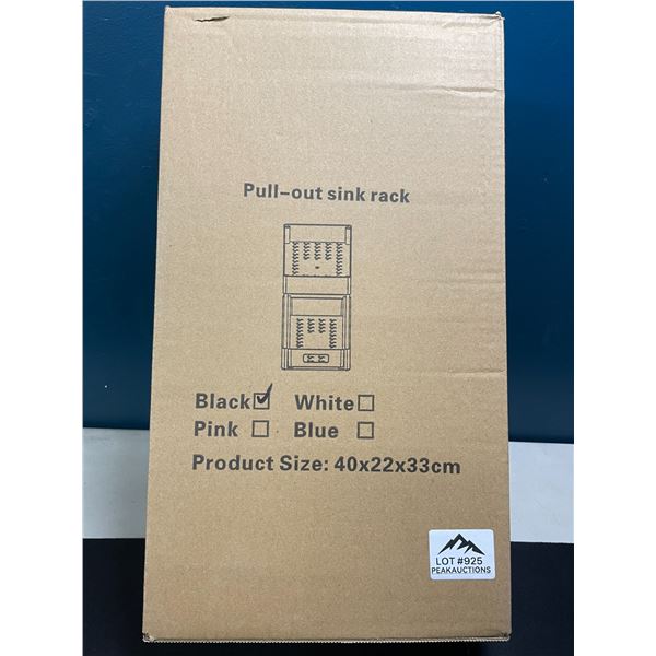 Lot of 1 Pull-Out Sink Rack/Organizer - Black