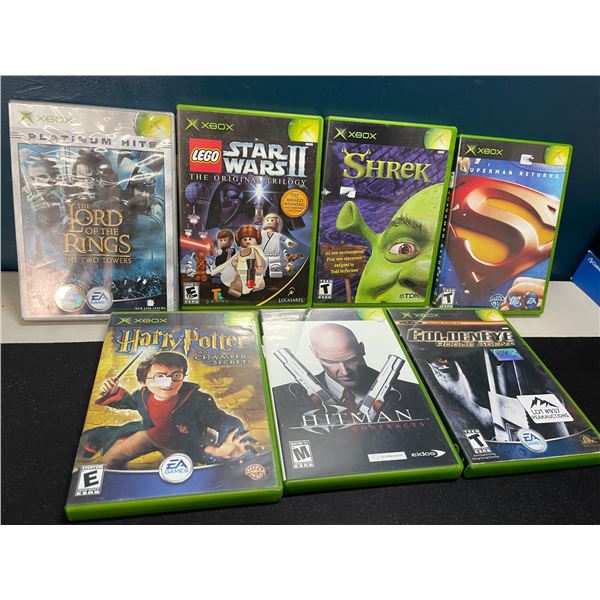 Lot of 7 Assorted Xbox Orignal Video Games