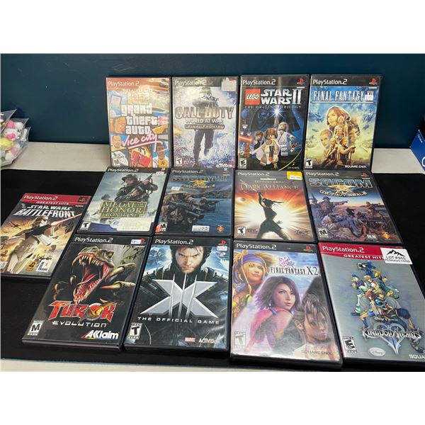 Lot of 13 Assorted Playstation 2 Video Games