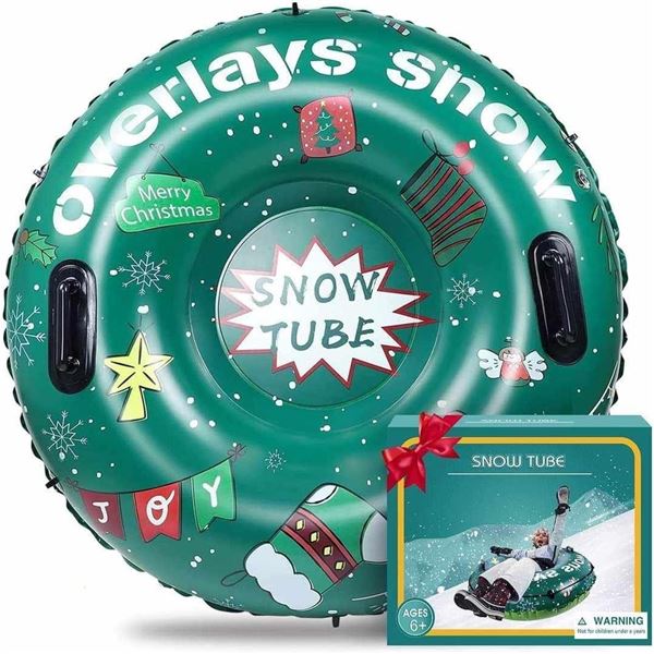 Lot of 1 Inflatable Snow Tube for Adults/Kids - 47 Inch Size