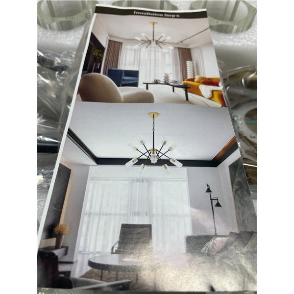 Lot of 1 Glass Chandeleir for Home