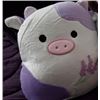 Image 4 : Lot of 2 Purple Cow "Squishmallow" Inspired Plushies - 9inch