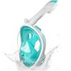 Image 1 : Lot of 1 Full-Face Snorkeling/Underwater Diving Mask - Green - Size S/M