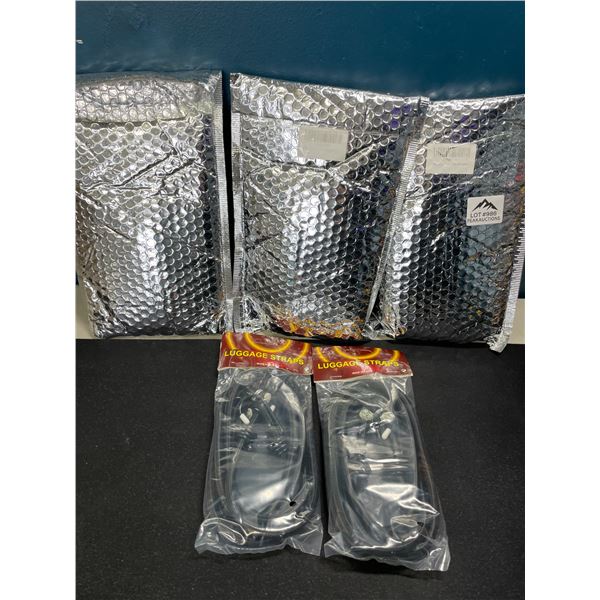 Lot of 3 Multi-Packs of Luggage Straps