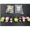 Image 2 : Lot of 2 Multi-Packs of Sanrio/Hello Kitty and Friends Keychains - 7 Per Pack
