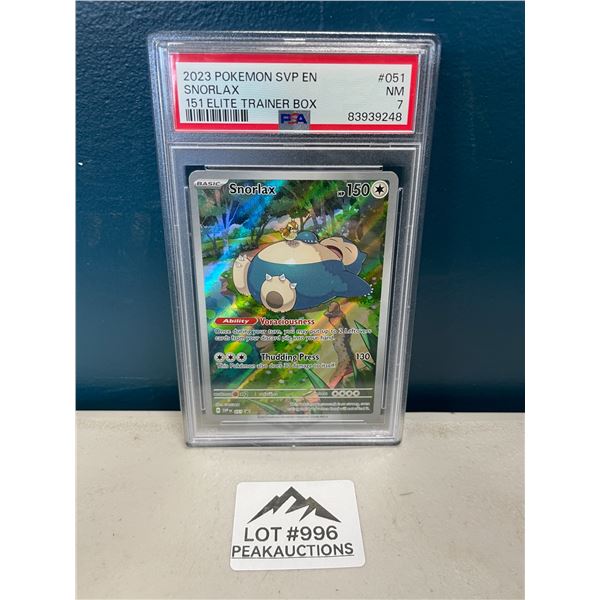 Lot of 1 2023 Pokemon 151 Snorlax PSA Graded Card