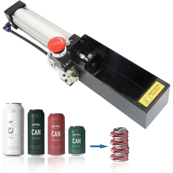 Lot of 1 Pneumatic Cylinder Air Can Crusher – Countertop Can Crusher for Recycling - Brand New!