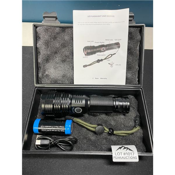 Lot of 1 Rechargeable Tactical Flashlight