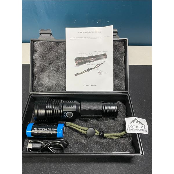 Lot of 1 Rechargeable Tactical Flashlight