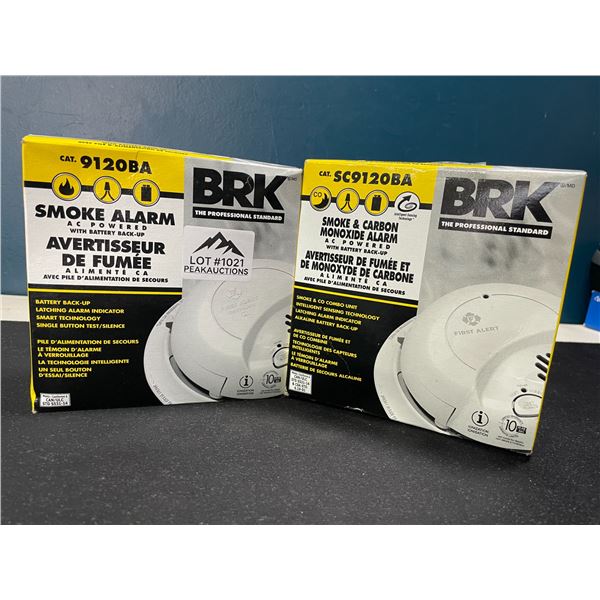 Lot of 2 BRK Smoke Alarms for Home
