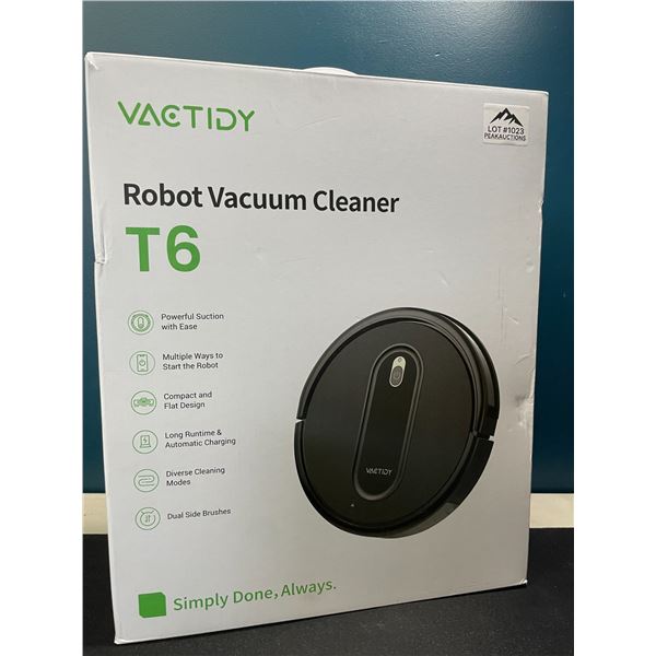 Lot of 1 VACTIDY Robot Vacuum Cleaner T6 - BRAND NEW SEALED!